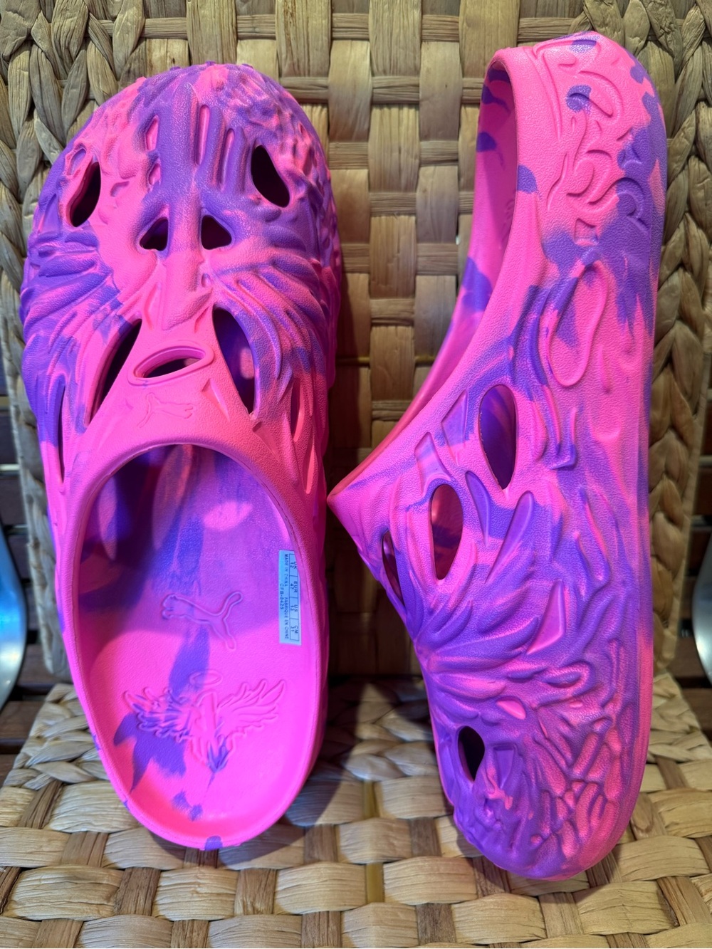 LaMelo Ball Puma Slides Clogs Mule Sandals SunStruck Pure Magenta Mens Size 13